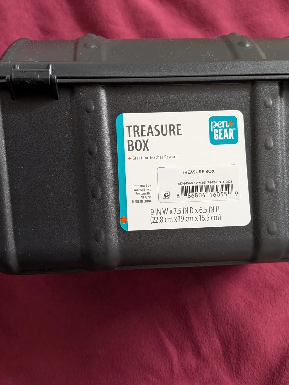 Black Treasure Box - Compact Classroom & Home Organizer